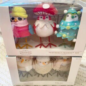 Set of two boxes Featherly Friends Birds = 6 birds--all new in box!